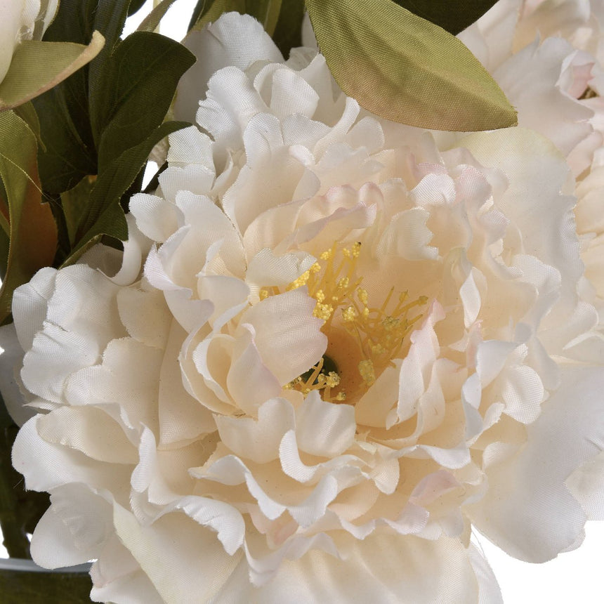 White Fashion Peony - Luxury Artificial Flower Single Stem Luxury Home Decor Garden & Outdoor And Gifts