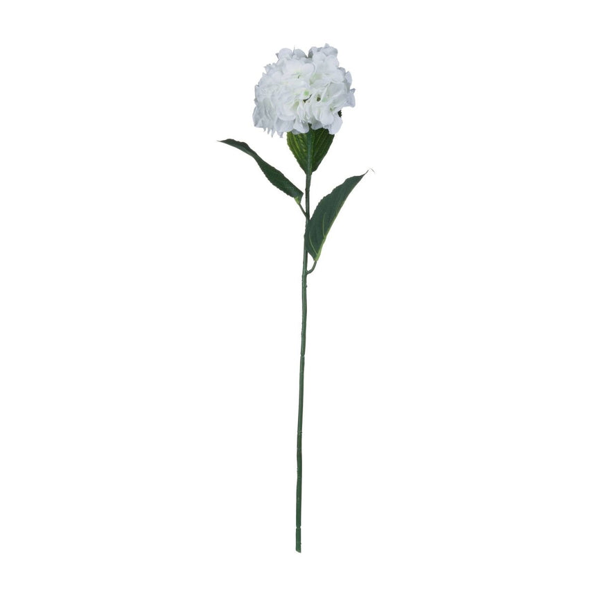 White Small Head Hydrangea - Luxury Artificial Flower Single Stem Luxury Home Decor Garden & Outdoor And Gifts