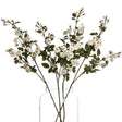 White Wild Meadow Rose - Luxury Artificial Flower Single Stem Luxury Home Decor Garden & Outdoor And Gifts
