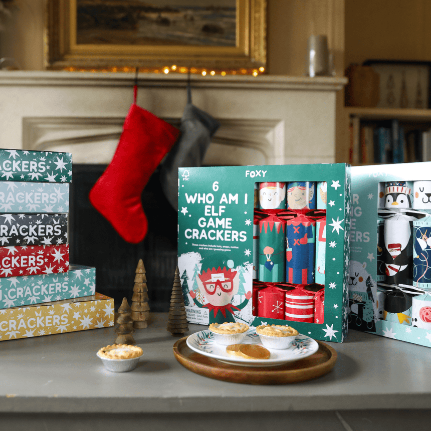 Who Am I Elf Kids’ Christmas Crackers – 12" Tray of 6 | Decor Sanctuary Quality Home Decor Garden & Outdoor Living and Gifts