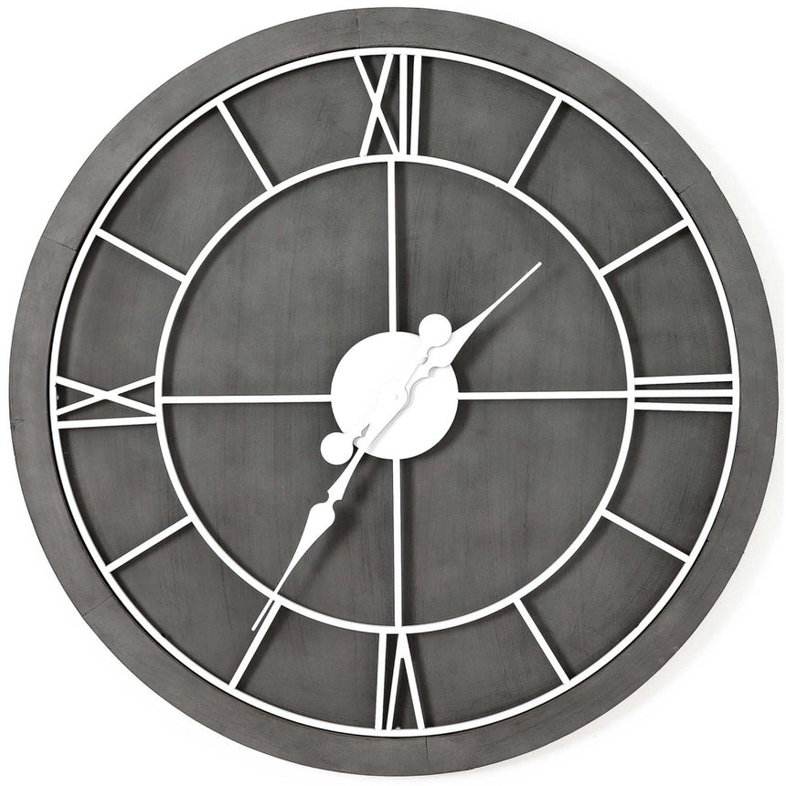 Williston Grey Wall Clock - Best Wall Clocks UK Luxury Home Decor Garden & Outdoor And Gifts