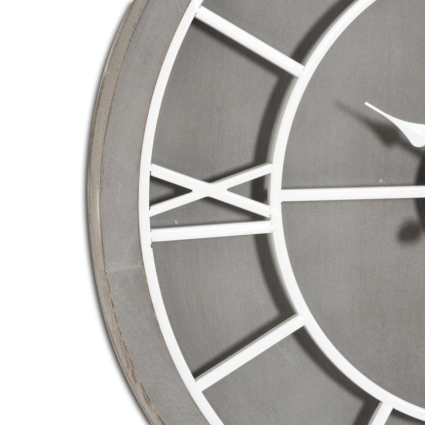 Williston Grey Wall Clock - Best Wall Clocks UK Luxury Home Decor Garden & Outdoor And Gifts