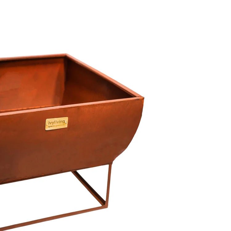 Windermere Small Iron Fire Pit/Bowl Rust Finish - UV Stable Frost Resistant Quality Home Decor Garden & Outdoor Living and Gifts