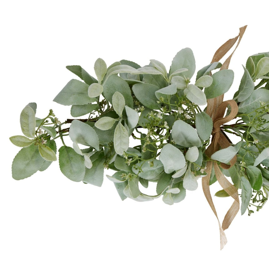 Winter Spray Arrangement With Lambs Ear And Wax Flower - Luxury Artificial Flower Single Stem Luxury Home Decor Garden & Outdoor And Gifts