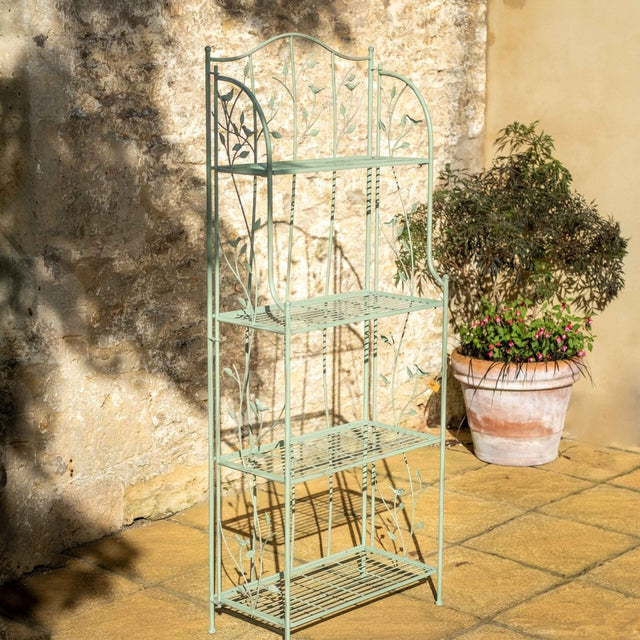 Woodland Outdoor Folding Plant Table or Stand - Green Quality Home Decor Garden & Outdoor Living and Gifts
