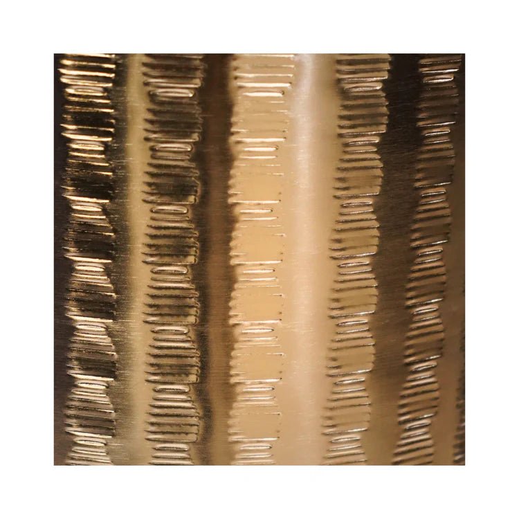 Zendaya Indoor Planter on Stand Gold Embossed Finish - Waterproof, Metallic Tones, UV Stable Quality Home Decor Garden & Outdoor Living and Gifts