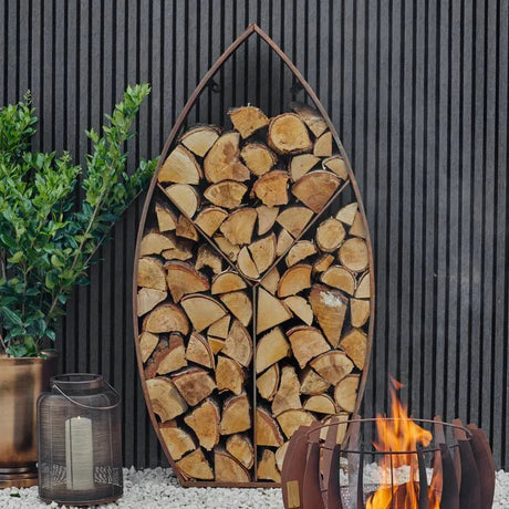 Outdoor Garden Log & Fire Wood Storage Racks & Holders - Decor Sanctuary UK