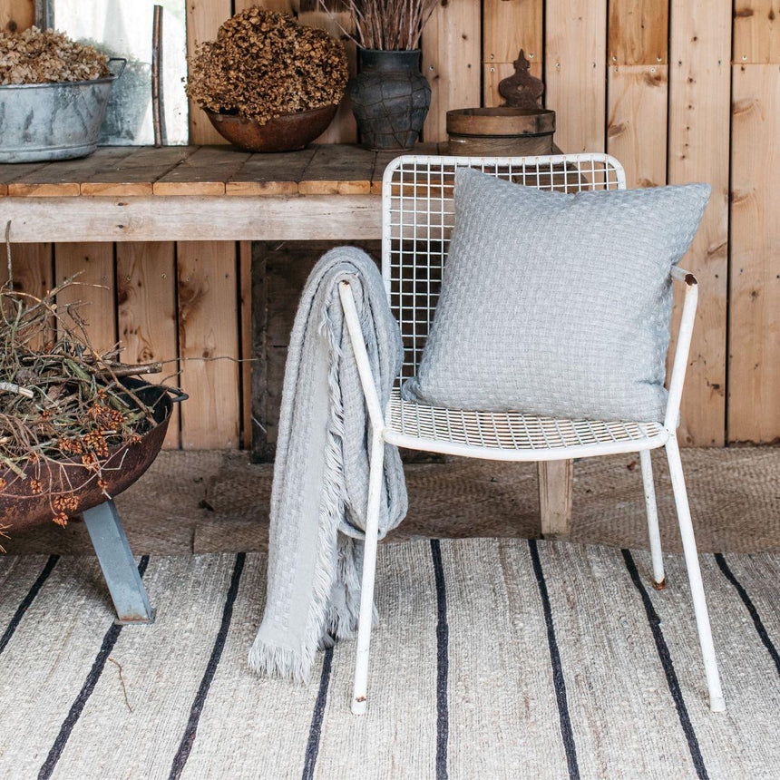 Moss Green Sofa/Chair Cushion - 100% Cotton, Luxury Feather Pad, 50x50cm