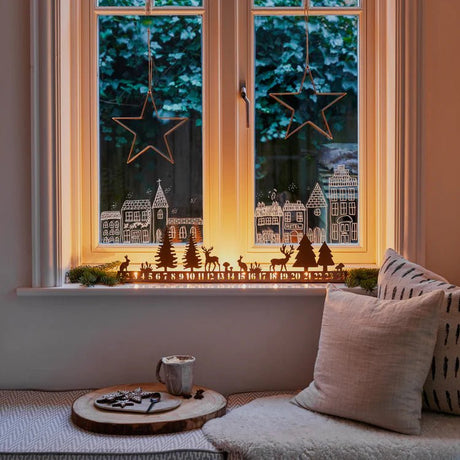 Advent Forest Tealight Centrepiece Metal Copper Quality Home Decor Garden & Outdoor Living and Gifts
