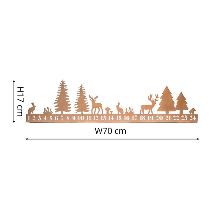 Advent Forest Tealight Centrepiece Metal Copper Quality Home Decor Garden & Outdoor Living and Gifts