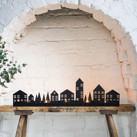 Advent Tealight Centrepiece Metal Black Quality Home Decor Garden & Outdoor Living and Gifts
