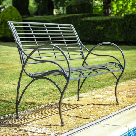 Amalfi Garden Bench - Umbra Grey Contemporary Design Quality Home Decor Garden & Outdoor Living and Gifts