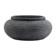 Amalfi Grey Round Ribbed Planter - Decor Sanctuary UK curated collection of luxury home decor