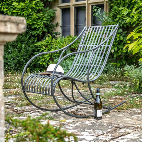 Amalfi Outdoor Garden Rocking Chair - Charcoal Contemporary Design Quality Home Decor Garden & Outdoor Living and Gifts