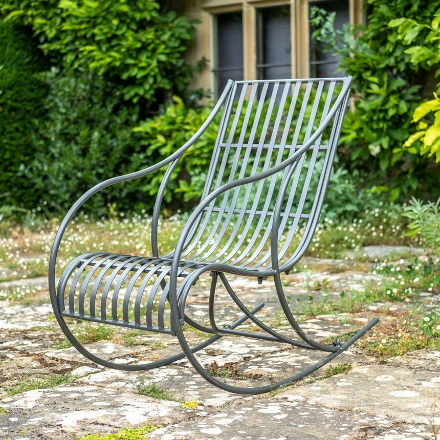 Amalfi Outdoor Garden Rocking Chair - Charcoal Contemporary Design Quality Home Decor Garden & Outdoor Living and Gifts