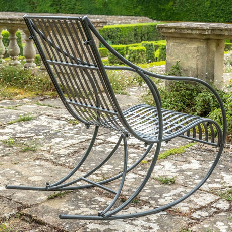 Amalfi Outdoor Garden Rocking Chair - Charcoal Contemporary Design Quality Home Decor Garden & Outdoor Living and Gifts