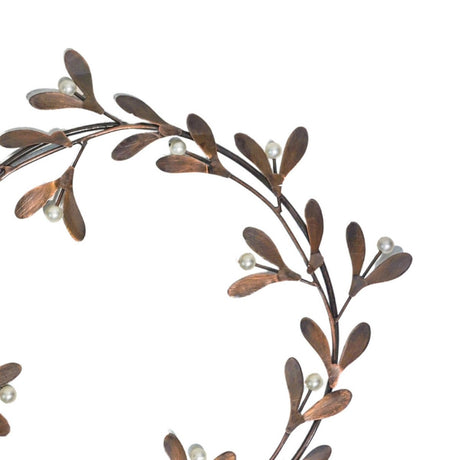 Antique Gold Mistletoe Wreath D32cm Luxury Home Decor Garden & Outdoor And Gifts