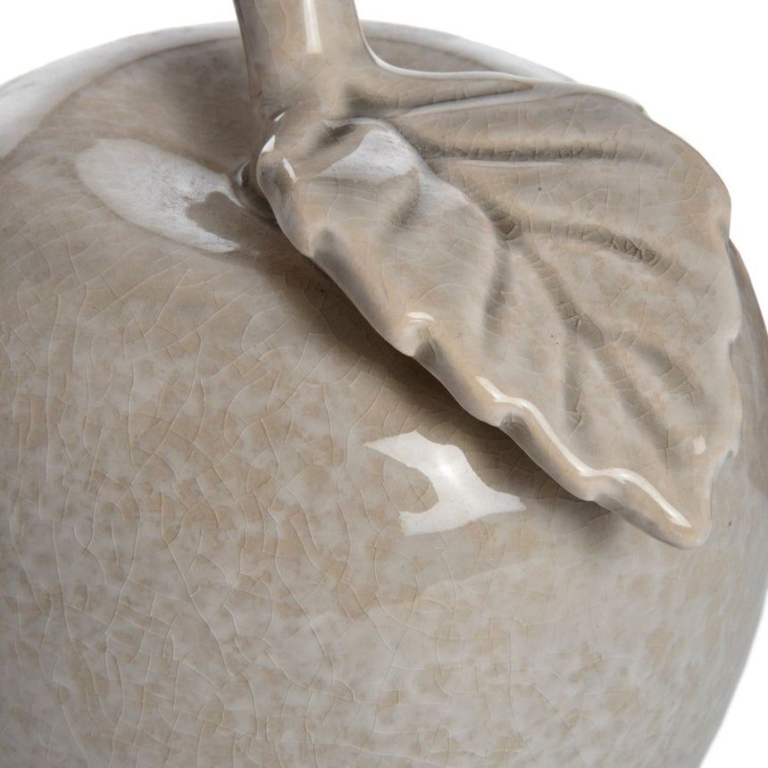 Antique Ornament Grey Small Ceramic Apple - Decorative Ornaments UK Figurines - Decor Sanctuary UK curated collection of luxury home decor