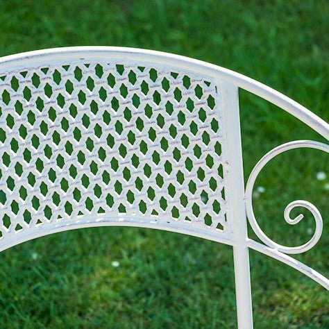 Aquitaine Garden Furniture Bistro Set - 2 Seater White & Red Quality Home Decor Garden & Outdoor Living and Gifts