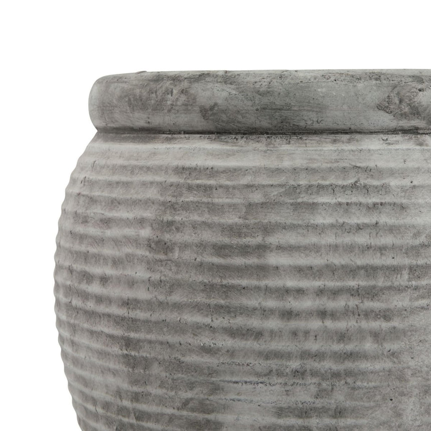 Athena Rimmed Large Plant Pot - Decor Sanctuary UK curated collection of luxury home decor
