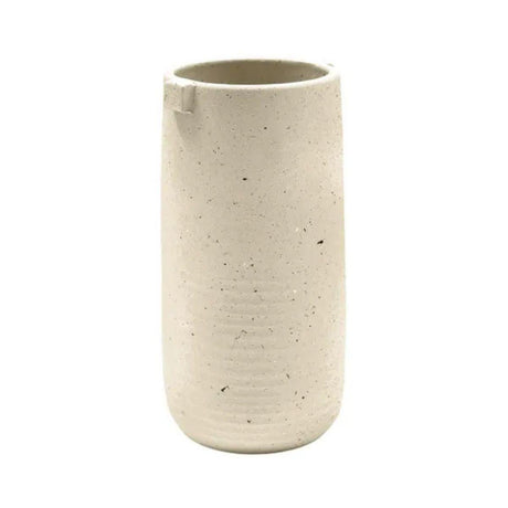 Aurora Terrazzo Minimalist Warm Oat Tall Cylinder Vase Quality Home Decor Garden & Outdoor Living and Gifts