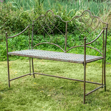 Avalon Garden Bench - Rusty Antique Finish Quality Home Decor Garden & Outdoor Living and Gifts