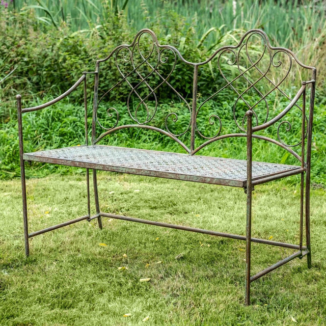 Avalon Garden Bench - Rusty Antique Finish Quality Home Decor Garden & Outdoor Living and Gifts