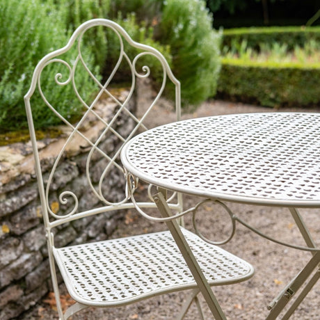 Avalon Garden Furniture Bistro Set - 2 Seater Cream Antique Finish Quality Home Decor Garden & Outdoor Living and Gifts