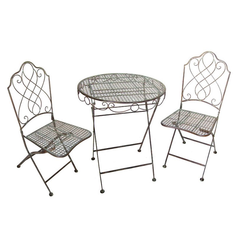 Avalon Garden Furniture Bistro Set - 2 Seater Green Rust Antique Finish Quality Home Decor Garden & Outdoor Living and Gifts