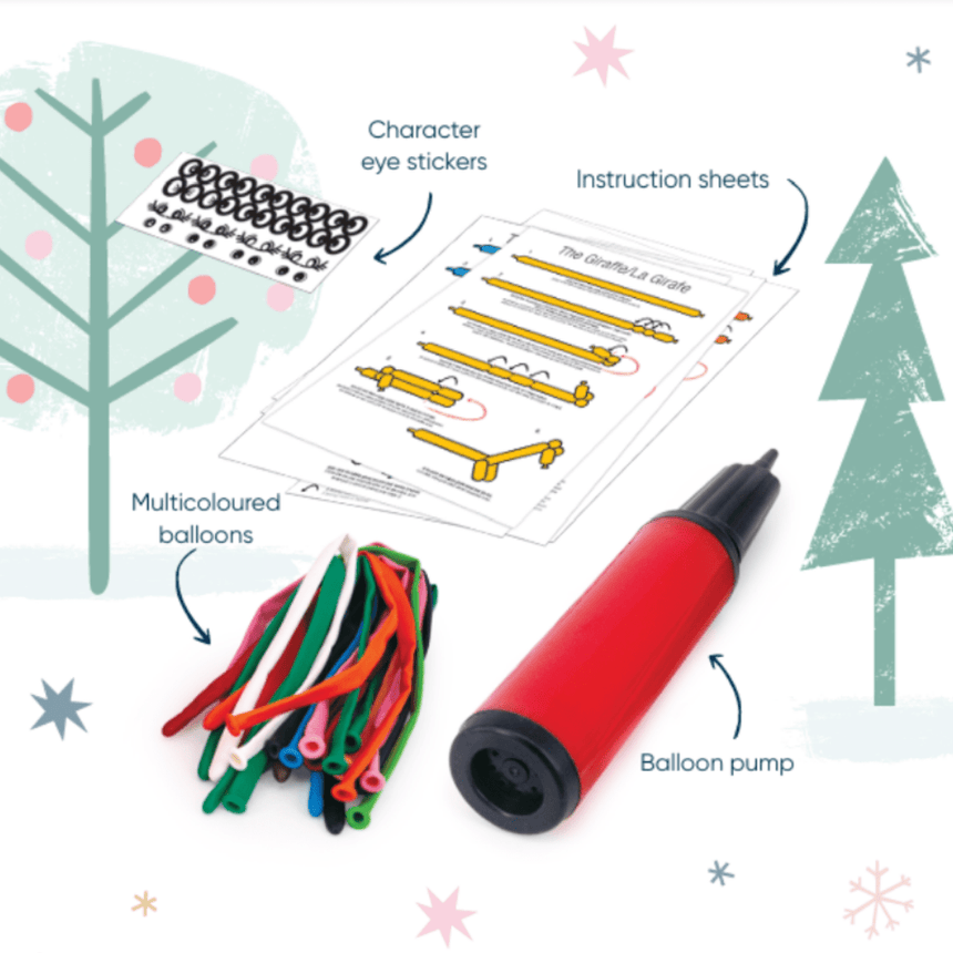 Balloon Modelling Kids Christmas Crackers – 12" Tray of 6 | Decor Sanctuary Quality Home Decor Garden & Outdoor Living and Gifts