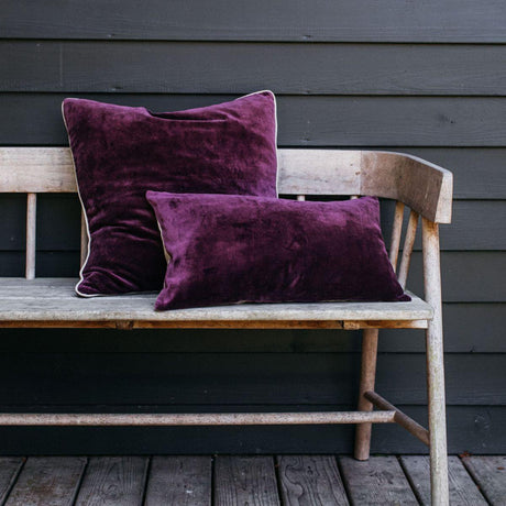 Berry Purple Sofa/Chair Cushion - 100% Cotton, Luxury Feather Pad, Modern, 30x50cm Quality Home Decor Garden & Outdoor Living and Gifts