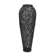 Black Cast Lattice Large Vase Luxury Home Decor Garden & Outdoor And Gifts