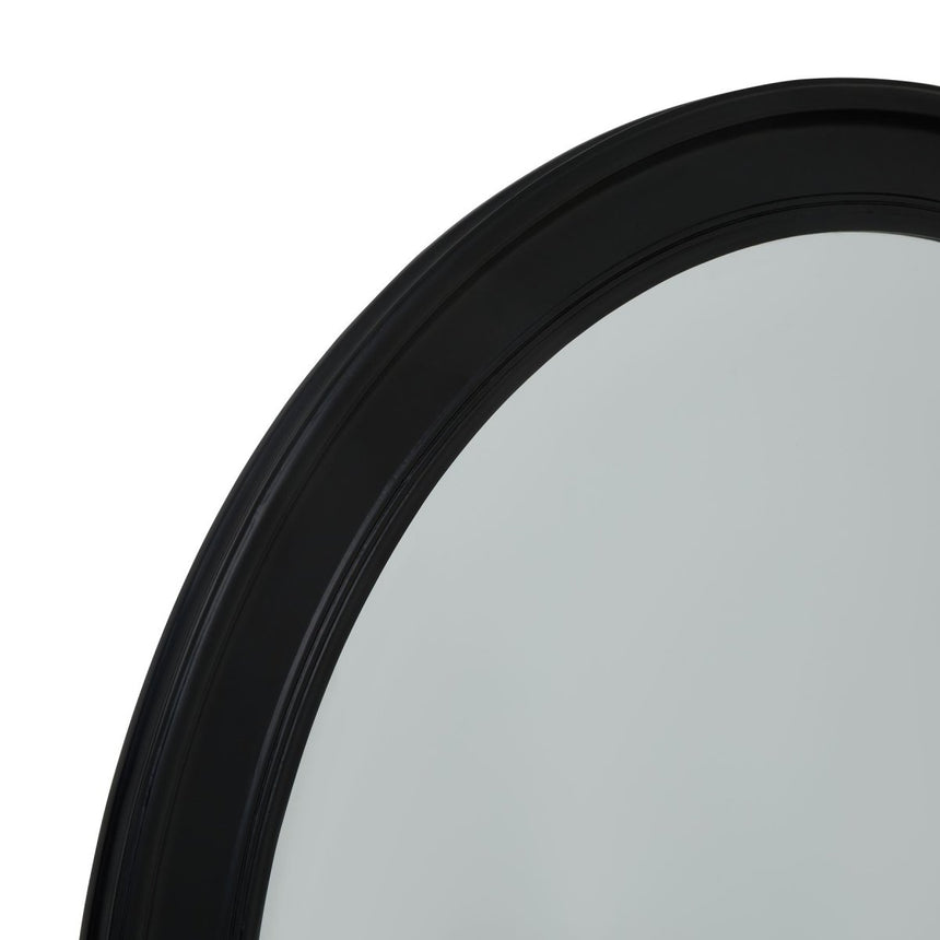 Black Decorative Wood Round Framed Large Mirror 120cm - Wall Mirrors UK Luxury Home Decor Garden & Outdoor And Gifts