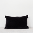 Black Sofa/Chair Cushion - 100% Cotton, Luxury Feather Pad, Modern Style, 30x50cm Quality Home Decor Garden & Outdoor Living and Gifts