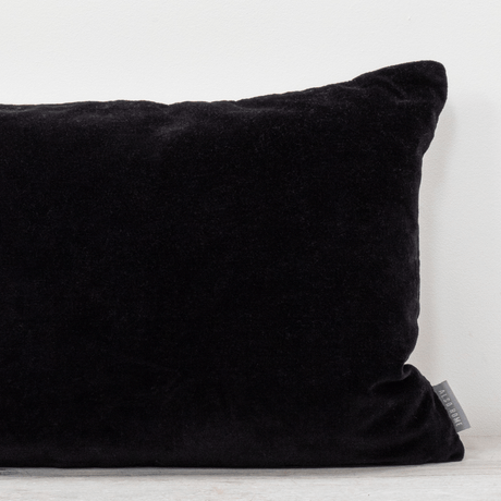 Black Sofa/Chair Cushion - 100% Cotton, Luxury Feather Pad, Modern Style, 30x50cm Quality Home Decor Garden & Outdoor Living and Gifts