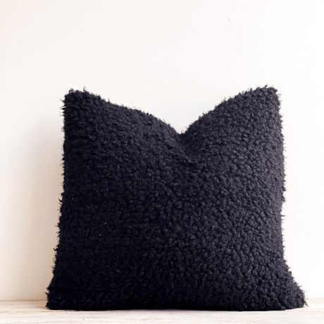 Black Sofa/Chair Cushion - Vegan Friendly 100% Polyester - Ultra Soft, 50x50cm Quality Home Decor Garden & Outdoor Living and Gifts