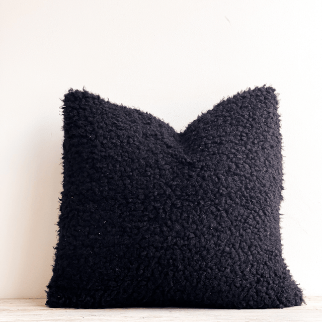 Black Sofa/Chair Cushion - Vegan Friendly 100% Polyester - Ultra Soft, 50x50cm Quality Home Decor Garden & Outdoor Living and Gifts