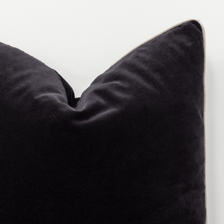 Black Sofa/Chair Cushion - Vegan Friendly 100% Polyester - Ultra Soft, 50x50cm Quality Home Decor Garden & Outdoor Living and Gifts