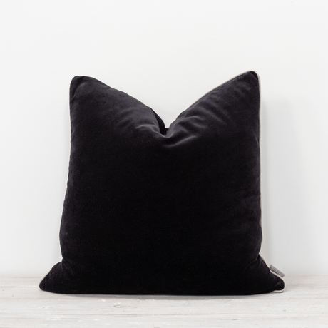 Black Sofa/Chair Cushion - Vegan Friendly 100% Polyester - Ultra Soft, 50x50cm Quality Home Decor Garden & Outdoor Living and Gifts
