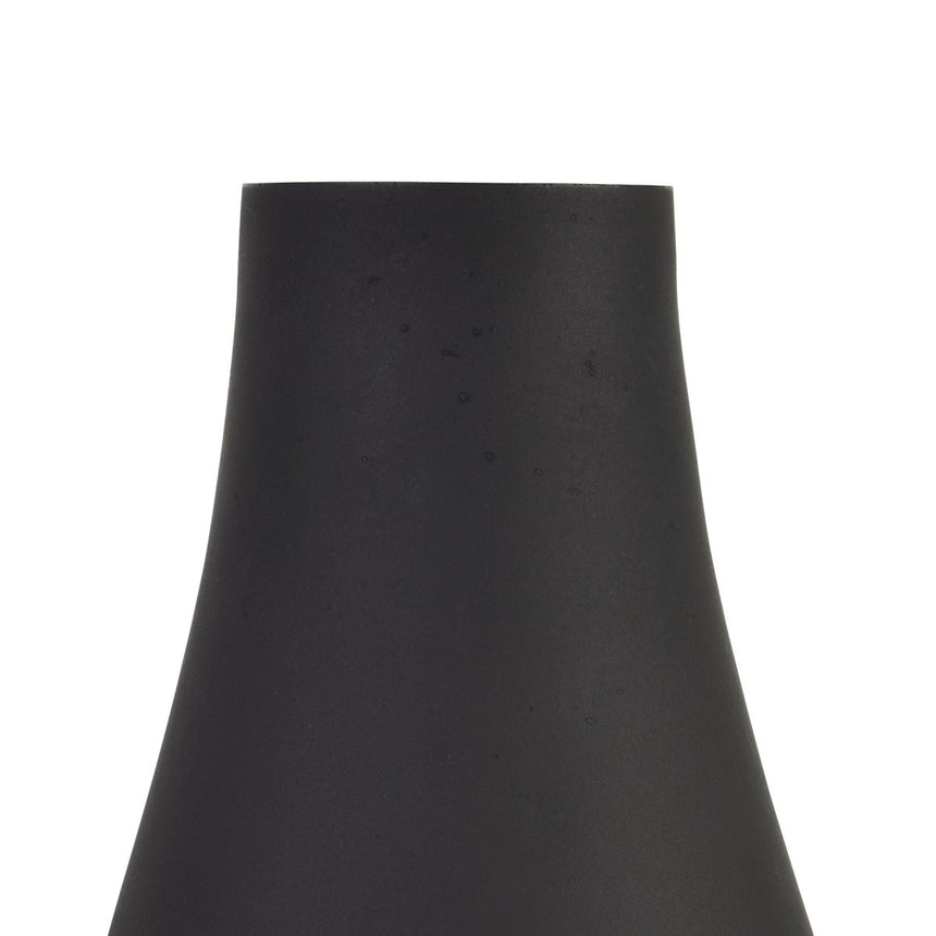Black Tapered Glass Vase Luxury Home Decor Garden & Outdoor And Gifts