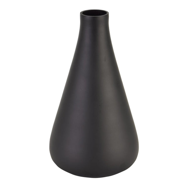 Black Tapered Tall Glass Vase Luxury Home Decor Garden & Outdoor And Gifts