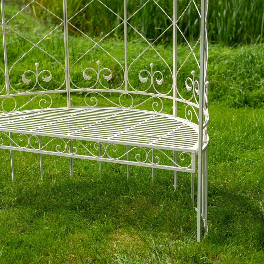Blaisdon Cream Garden Arbour - Antique English Country Garden Style Quality Home Decor Garden & Outdoor Living and Gifts
