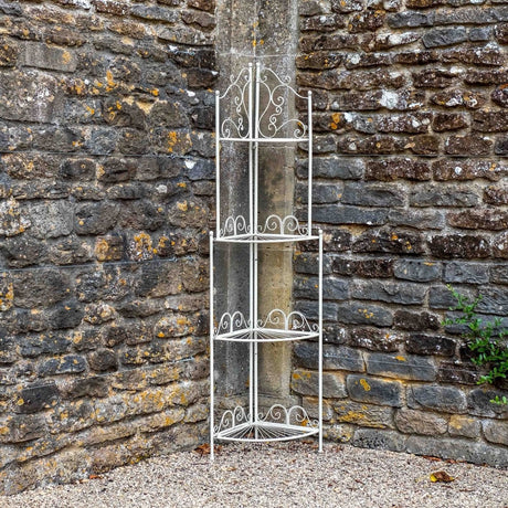 Blaisdon Cream Garden Corner Plant Shelf Holder - English Country Garden Style Quality Home Decor Garden & Outdoor Living and Gifts