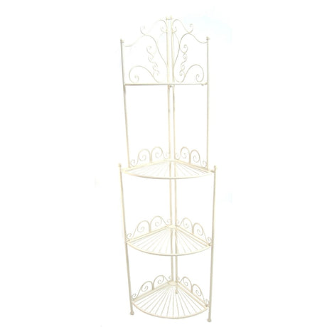 Blaisdon Cream Garden Corner Plant Shelf Holder - English Country Garden Style Quality Home Decor Garden & Outdoor Living and Gifts