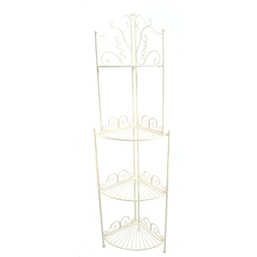 Blaisdon Cream Garden Corner Plant Shelf Holder - English Country Garden Style Quality Home Decor Garden & Outdoor Living and Gifts
