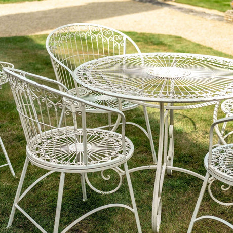 Blaisdon Cream Garden Furniture Dining Set - 4 Seater - English Country Garden Style Quality Home Decor Garden & Outdoor Living and Gifts