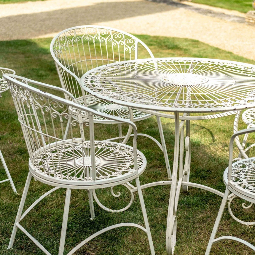 Blaisdon Cream Garden Furniture Dining Set - 4 Seater - English Country Garden Style Quality Home Decor Garden & Outdoor Living and Gifts
