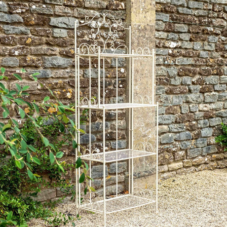 Blaisdon Cream Outdoor Plant Table or Stand - English Country Garden Style Quality Home Decor Garden & Outdoor Living and Gifts