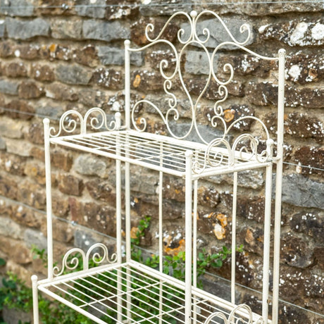 Blaisdon Cream Outdoor Plant Table or Stand - English Country Garden Style Quality Home Decor Garden & Outdoor Living and Gifts