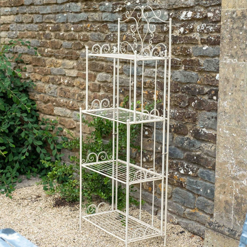 Blaisdon Cream Outdoor Plant Table or Stand - English Country Garden Style Quality Home Decor Garden & Outdoor Living and Gifts